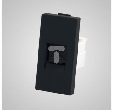 Modul prizë kompjuterike RJ45 Touchme TM903B, 1/2, i zi