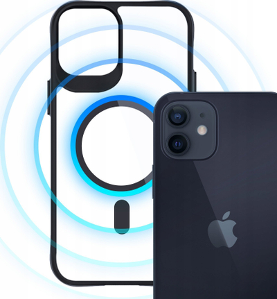 Маса за телефон 3mk Satin Armor MagCase, за iPhone 12 12 Pro, со MagSafe, проѕирна