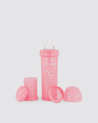 Shishe për bebe Twistshake Anti-Kolikë 330ml - Rozë Pastel