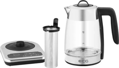 Zierëse uji ECG RK 1891 INFUSO, 1.8L, 2200W, inox dhe xham
