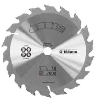 Teh sharre rrethore Stanley FatMax STA15370-XJ, TCT, 190mm, 18 dhëmbë, ngjyrë argjendtë