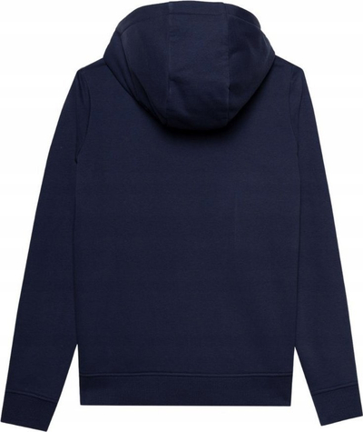 Bluzë me kapuç 4F F0956 për goca, me zinxhir, pambuk, blu navy
