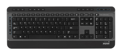 Set tastierë dhe maus Port Designs Silent Pack, 104 taste, 1600 dpi, USB-A/C, i zi