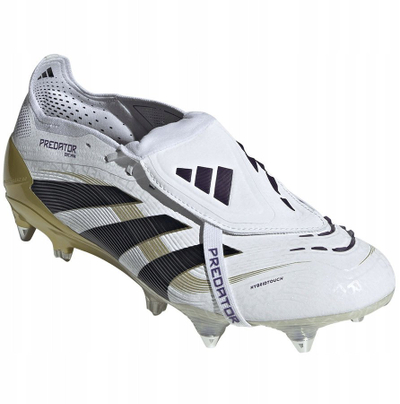 Këpucë futbolli adidas Predator Elite FT SG JR4529, për terren të butë, me vida, të bardha