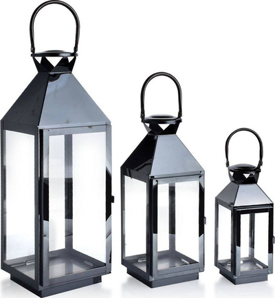 Set fenerë Affek Design Lorenzo Black, 3 copë, të argjendtë