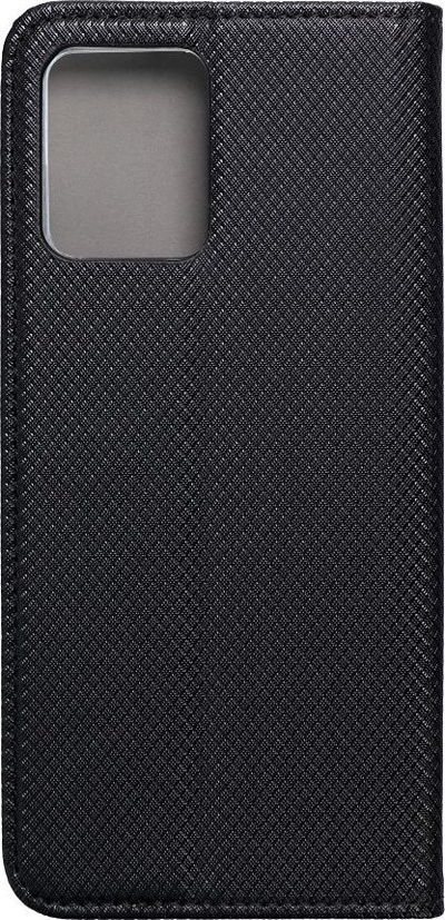 Këllëf libër për telefon Motorola Moto G53 5G, me xhep për karta, me mbyllje magnetike, i zi