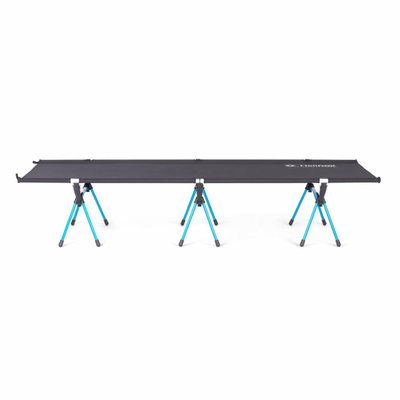 Shtrat kampingu Helinox High Cot One Long, kapacitet 145 kg, gjatësi e palosur 54 cm, i zi