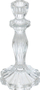 Mbajtëse qiriri Feeric Christmas Glass Chandelier, qelq transparent, 20 cm, transparente
