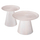 Set Sedge 2 tavolina kafe rrumbullakët Φ90&Φ40cm (HM11944)