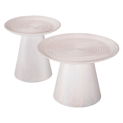 Set Sedge 2 tavolina kafe rrumbullakët Φ90&Φ40cm (HM11944)