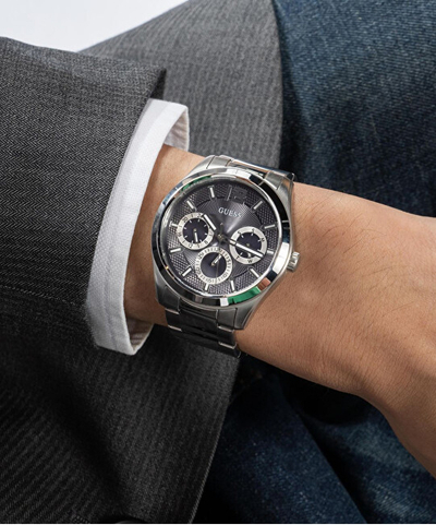 Orë për meshkuj GUESS Zen GW0707G1, e argjendtë