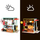 Set DIY shpi miniaturë Rolife Dessert Shop, LED, dru letër edhe plastikë, mente