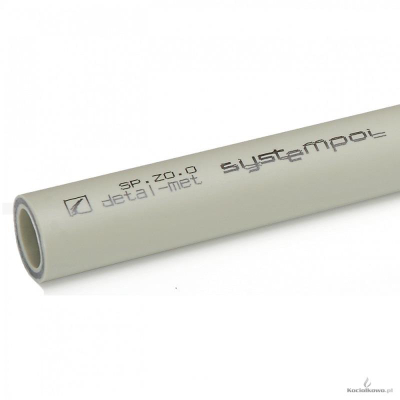 Tub polipropileni PP STABI, 20 x 2.8 mm, me fije qelqi, gri
