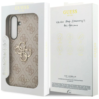 Kapak telefoni Guess Hardcase 4G, Samsung Galaxy S25 FE, rozë