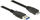 Kabllo Delock USB nga USB-A në microUSB, 0.5 m, e zezë