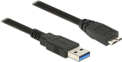 Kabllo Delock USB nga USB-A në microUSB, 0.5 m, e zezë