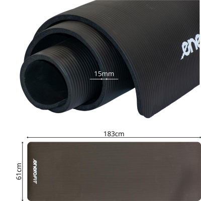 Tapet fitnesi Enero Fit, 183x61 cm, 1.5 cm, i zi