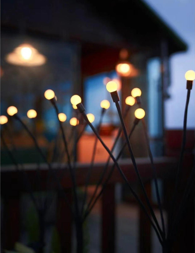 Llambë diellore kopshti Saska Garden LITTLE BALLS, 72cm, 6 LED, e zezë