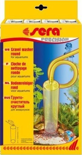Pastrus zhavorri për akuarium Sera Cleaning Bell, me dorë, cilindrik, e verdhë