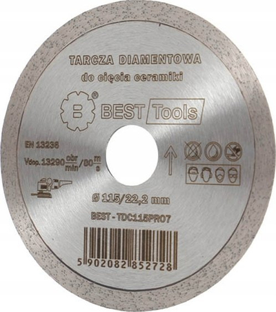 Disk diamanti Best Tools Puma, 230mm, vrimë 25.4 22.2mm, argjendtë