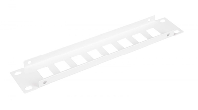 Panel patch Equip 10", Keystone 1U, gri