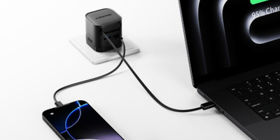 Karikues Cubenest S3D2 PD GaN 65W me kabllo USB-C, i zi