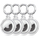 Këllëf silikoni Tech-Protect Icon për Apple AirTag, set 4 copë, transparent