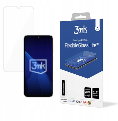 Strehë ekrani 3MK Hybrid Glass FlexibleGlass Lite për Samsung Galaxy M36 A36, fleksibël, transparente