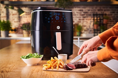 Fritezë ajri OBH Nordica Easy Fryer Steam+ FW2018S0, 6.5L, 7 programe, gri