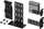Set montimi Teltonika Din Rail Kit, për shina DIN, metalik, i zi