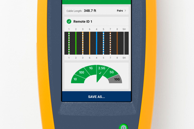 Testues rrjeti Fluke LINKIQ Industrial, Ethernet deri 10Gb/s, me WiFi, portokalli