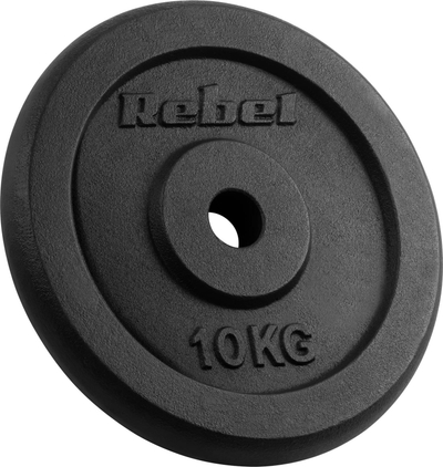 Сет тегови од сиво леано железо Rebel Active, 2x10kg 20kg, дупка 31mm