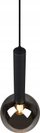Llambadar varëse Netlighting Clayton Modern Dome, E27 28W, diametër 20cm, i zi mat