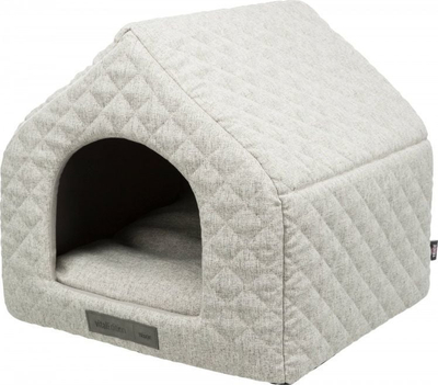 Shtrat për qen Trixie Noah Vital Cave, memory foam, që s’rrëshqet, gri