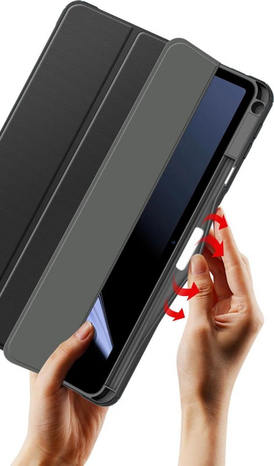 Këllëf tablet Dux Ducis Toby për Oppo Pad, me kapak Smart Case, me mbajtëse stylus, i zi