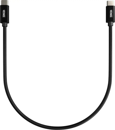 Kabllo USB C YENKEE YCU C02 BK, USB C me USB C, 0.2m, e zezë