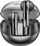 Kufje wireless QCY Alibuds Clear, Bluetooth 5.3, TWS, të zeza