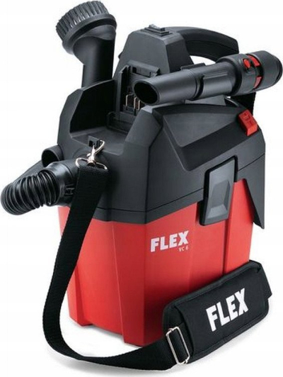 Fshesë me vakum profesionale Flex VC 6 L MC 18.0, 18V, 6L, e kuqe e zezë