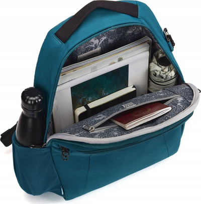 Çantë shpine Pacsafe V All-Around, 16L, me RFID, ngjyrë teal