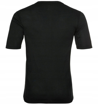 Bluzë termike Odlo Active Warm, 100% poliester, me mëngë të shkurtra, e zezë