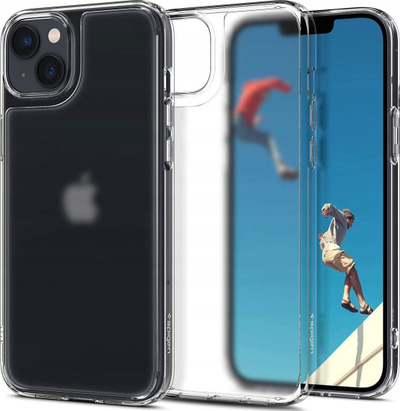 Maskë telefoni Spigen Quartz Hybrid për iPhone 14 Plus, TPU, transparente, mat