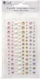 Stickers dekorativ Dalprint Star Dust, kristale dhe perla vetëngjitëse, transparent