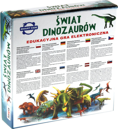 Lojë edukative Jawa World of Dinosaurs, 12 tabela, 80 përgjigje, shumëngjyrëshe