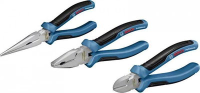 Set pincash Bosch Professional, 3 copë, me doreza të rehatshme, blu