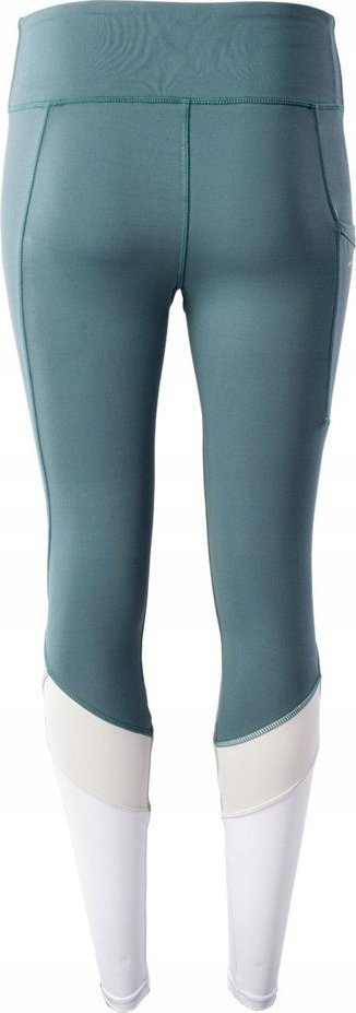 Leggins për goca Elbrus Mara Wo's, madhësia S, me brez të lartë, jeshile e errët