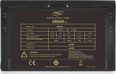 Furnizues me energji Deepcool DE600 600 W (DP-DE600US-PH) 