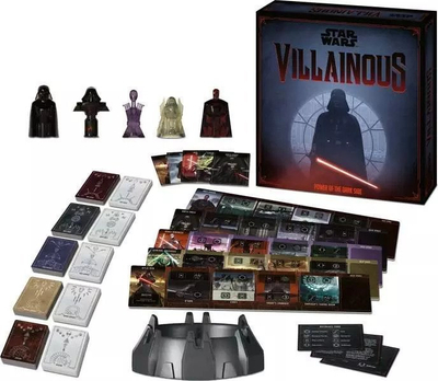 Loja tavoline Ravensburger Star Wars Villainous Power of the Dark Side, lojë strategjike familjare, 2 5 lojtarë, shumëngjyrëshe