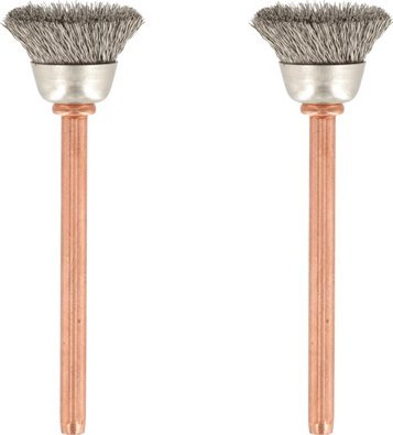 Furçë çeliku inox Dremel 531, 13mm, 2 copë