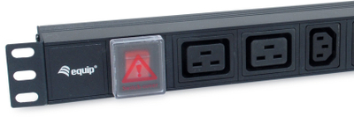 Panel shpërndarës energjie LevelOne Equip 333316, 8 dalje, 6x IEC-C13 2x IEC-C19, alumini