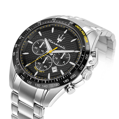 Orë dore Maserati Traguardo R8873612042, kronograf, çelik inox, argjendtë